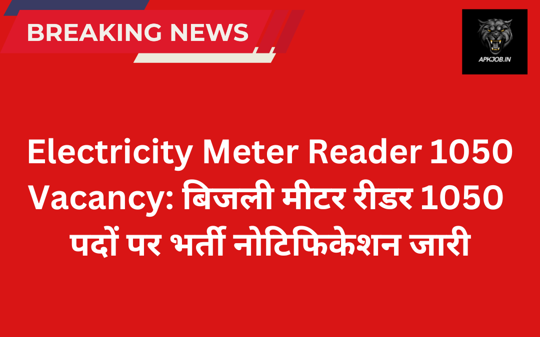 Electricity Meter Reader 1050 Vcancy