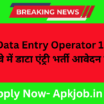 Railway Data Entry Operator 1 Vacancy 2024